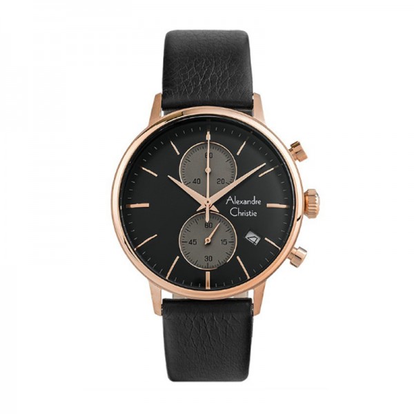 Alexandre Christie AC 6572 Rosegold Black MCLRGBA